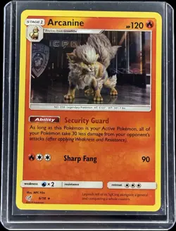 Arcanine 6/18 Holo Rare Detective Pikachu 2019 Pokemon TCG MPC Film Near Mint NM - Image 1