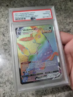 Pokemon 2021 Umbreon Vmax 214/203 Full Art Evolving Skies Psa 10 - Image 4