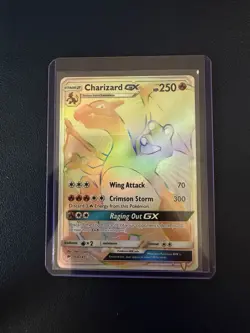 Charizard GX 150/147 LP Rainbow Secret Rare S&M Burning Shadows Pokemon TCG - Image 1