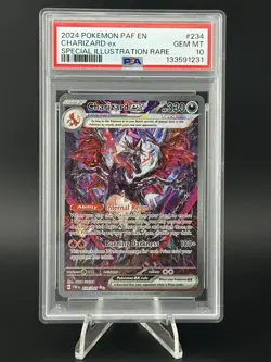 2024 POKEMON PAF EN PALDEAN FATES SPECIAL ILLUSTRATION RARE CHARIZARD EX PSA 10 - Image 1