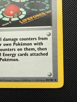 1st Edition Pokemon Center 085/102 Base Set (Shadowless) Regular - LP - Image 3