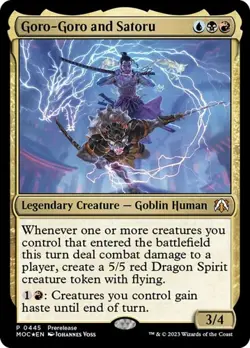 Goro-Goro and Satoru - Foil Prerelease Promo MOC LP MTG - Image 1