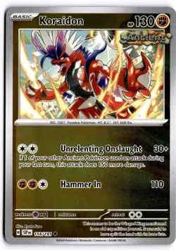 Pokemon TCG Koraidon 116/191 SV08: Surging Sparks Uncommon Reverse Holo - Image 1