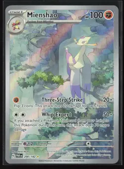 Mienshao 200/182 SV04: Paradox Rift Illustration Rare Pokemon TCG NM - Image 1