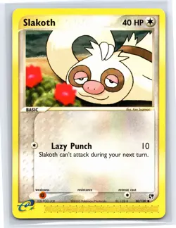 2003 Pokemon TCG EX Sandstorm Slakoth - 80/100 - NM - Image 1