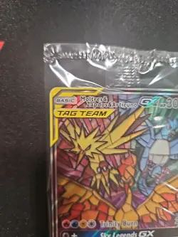 Moltres Zapdos Articuno GX SM210 Pokemon Sun Moon Black Star Promo English NM - Image 2