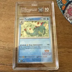 Pokemon Feraligatr 213 Scarlet & Violet Promo Illustration Contest TAG 10 2025 - Image 1