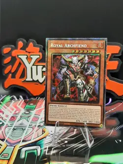 Yu-Gi-Oh! Royal Archfiend BPRO-EN014 Starlight Rare 1st Ed NM - Image 1