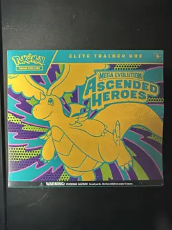 Pokemon Ascended Heroes ETB & Mega Charizard Tin - Lot of 2 Sealed - Image 1