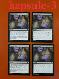 4x Vampire's Kiss | Innistrad Crimson Vow | MTG Magic Cards - Image 1