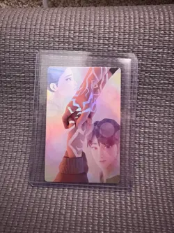 McDonald's Kpop Demon Hunter Card Rumi & Jinu Hands Holo Ultra Rare & Top Loader - Image 1