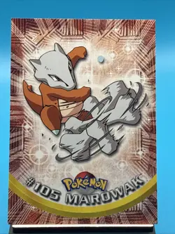 MAROWAK #105 - Topps Blue Logo - TV Animation - NON-HOLO - POKEMON CARD - Image 1