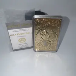 23K Gold Plated CHARIZARD Trading Card 1999 - Image 1