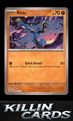 Riolu (Poke Ball Pattern) 050/131 Pokemon Common SV: Prismatic Evolutions Card N - Image 1