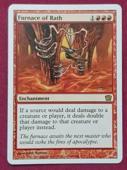 Magic The Gathering 9TH EDITION FURNACE OF RATH red card MTG NINTH - Image 1