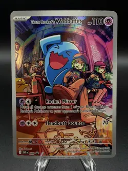 Team Rocket's Wobbuffet 203 Sv: Scarlet & Violet Promo Cards Holo - Image 1