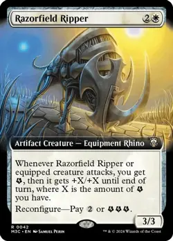 Magic: The Gathering Razorfield Ripper Extended Art 42 Rare Regular NM M3C - Image 1