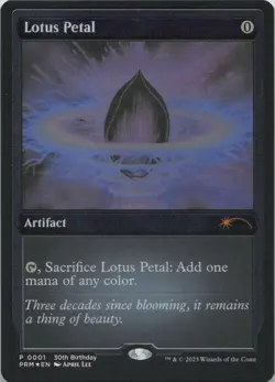 Lotus Petal Foil Etched FOIL P Unique and Miscellaneous Promos 1 MTG - Image 1