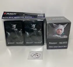 Ultra Pro Magic MTG Final Fantasy Deck Box & Matte Deck Sleeves Y'shtola - Image 1