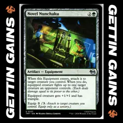 Novel Nunchaku - 0127 - UC - Non-Foil - TMNT - MTG - NM/M - Image 1