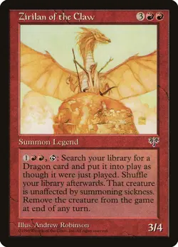 Zirilan of the Claw Mirage HEAVILY PLD Red Rare MAGIC GATHERING CARD ABUGames - Image 1