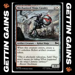 Mechanized Ninja Cavalry - 0156 - C - Foil - TMNT - MTG - NM/M - Image 1