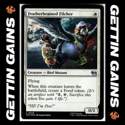 Featherbrained Filcher - 0006 - UC - Foil - TMNT - MTG - NM/M - Image 1