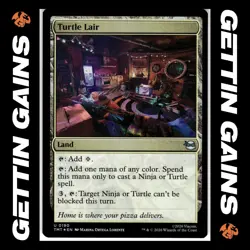 Turtle Lair - 0190 - Land - Foil - TMNT - MTG - NM/M - Image 1