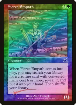 Fierce Empath FOIL Scourge PLD Green Common MAGIC THE GATHERING CARD ABUGames - Image 1
