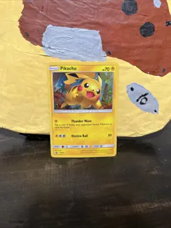 Pikachu SM76 Shining Legends Holo Black Star Promo Pokemon Card - Image 1