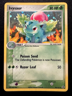 Ivysaur 35/112 EX FireRed & LeafGreen Pokemon Card Reverse Holo Foil Rare MP - Image 1
