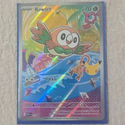 Pokemon TCG First Partner Pack Holo Rowlet Litten Popplio 3 Card Lot - Image 2