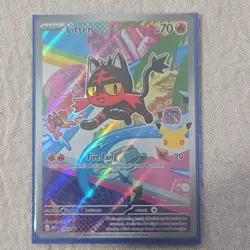 Pokemon TCG First Partner Pack Holo Rowlet Litten Popplio 3 Card Lot - Image 3