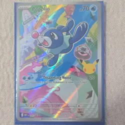 Pokemon TCG First Partner Pack Holo Rowlet Litten Popplio 3 Card Lot - Image 4