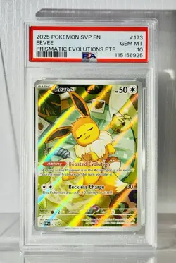PSA 10 GEM MINT Eevee #173 Pokemon TCG Svp En-Sv Black Star Promo - Image 1