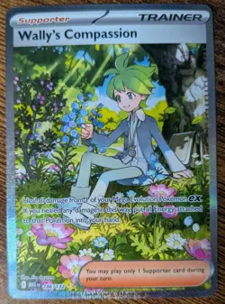 Pokemon TCG – Wally’s Compassion 186/132 SIR – Print Anomaly (Ink Dot) - NM - Image 1