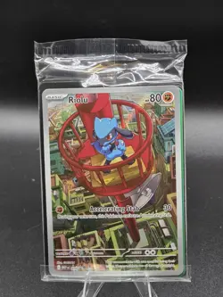 Opened Pokemon TCG Mega Evolutions Lucario ETB - WITH Sealed Riolu Promo - Image 4