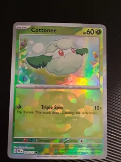 Cottonee 007/131 Master Ball Reverse Holo - Prismatic Evolutions Pokemon TCG NM - Image 1