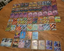 62 Lot Pokemon Phantasmal Flames & More EX IR Full Art Trainer Fresh Pack Pulls - Image 1