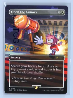 Magic the Gathering Secret Lair Sonic Open the Armory 2089 Non Foil - Image 1