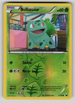 Bulbasaur 1/108 Common Dark Explorers Pokemon Reverse Holo vLP - Image 1