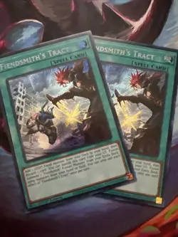 2x Yu-Gi-Oh! TCG Fiendsmith's Tract Secret Rare 1st Edition INFO-EN061 - Image 1
