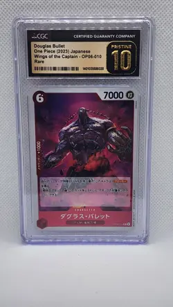 Bandai Douglas Bullet One Piece Wings of the Captain Rare CGC 10 OP06-010 Japan… - Image 1