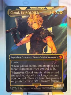 Cloud, Ex-SOLDIER (Borderless) (Surge Foil) M0210 Commander: Final Fantasy Foil - Image 1