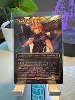 Cloud, Ex-SOLDIER (Borderless) (Surge Foil) M0210 Commander: Final Fantasy Foil - Image 2
