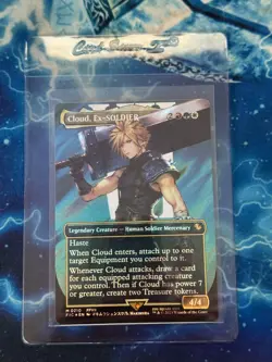Cloud, Ex-SOLDIER (Borderless) (Surge Foil) M0210 Commander: Final Fantasy Foil - Image 4