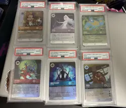 Lorcana D100 Collector Edition Promo Complete Set (All 6) PSA 10 - Image 1