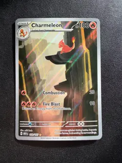 Pokemon Charmeleon 169/165 Holo Illustration Full Art Card Scarlet & Violet 151 - Image 1