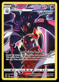 Malamar TG06/TG30 Ultra Rare Silver Tempest Pokemon Card - Image 1