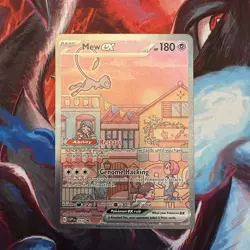 Mew ex SVP 053 Pokemon TCG Scarlet Violet 151 Black Star Promo Full Art Card - Image 1